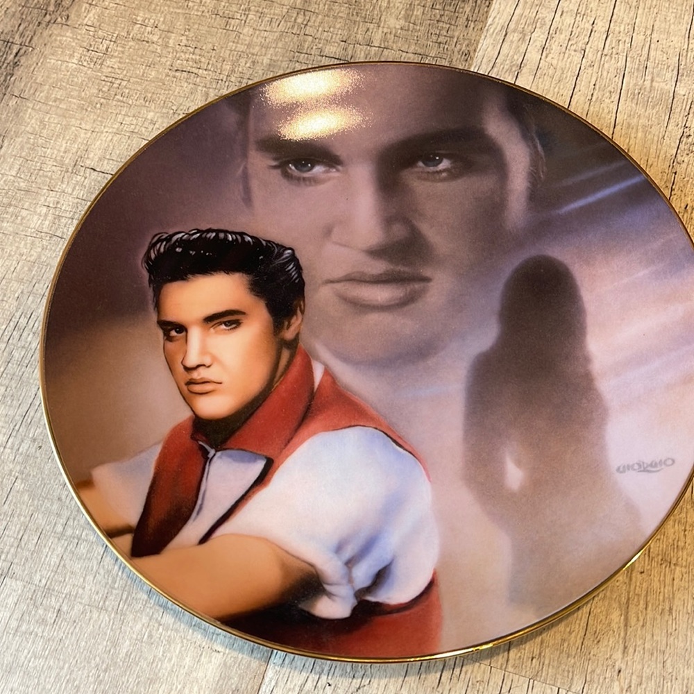 Elvis Presley Suspicious Minds Plate